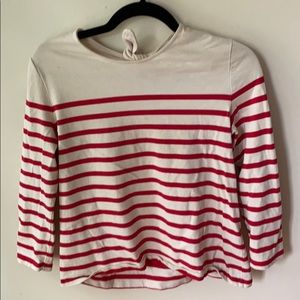 Sezane Striped Tie-back Top